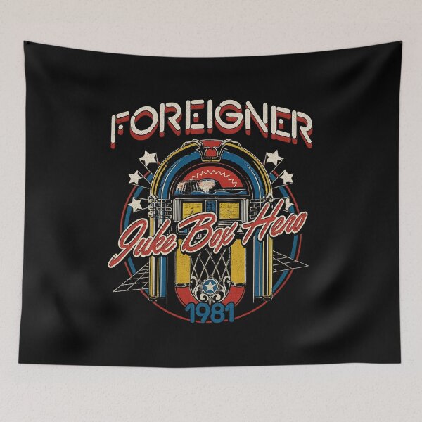 Item preview, Foreigner – Juke Box Hero 1981 (Vintage Machine Badge) designed and sold by ketttitisandnon.