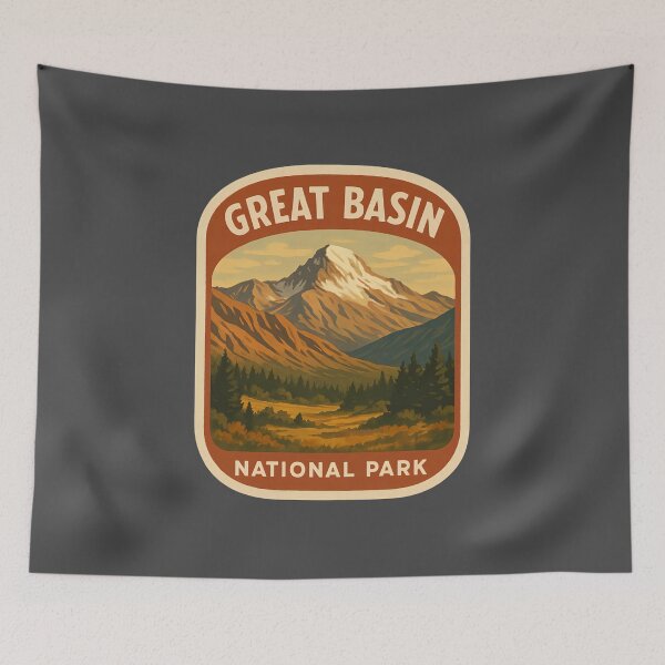 Item preview, Vintage American National Park Print: Great Basin designed and sold by PinUpPizzazz.