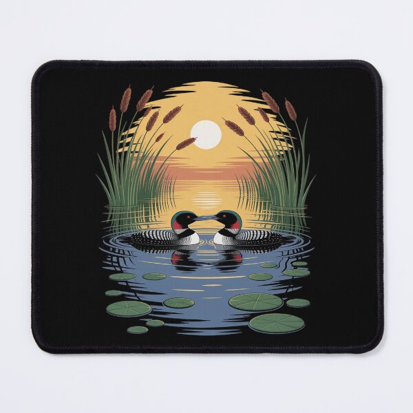 Item preview, Common Loons Lake Nature Wildlife Birdwatching designed and sold by JulienAureo.