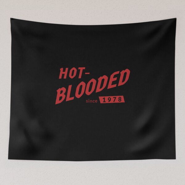 Item preview, Hot-Blooded Since 1978 – Foreigner Lyric Type designed and sold by ketttitisandnon.