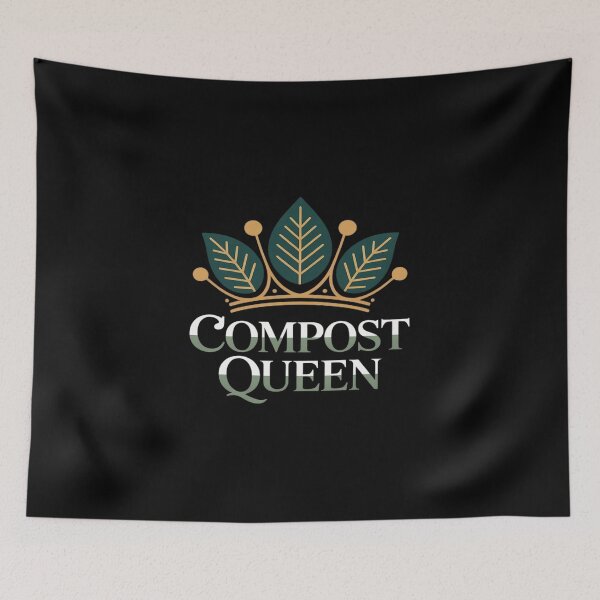 Item preview, Compost Queen King Crown Eco Friendly Print designed and sold by tabdejinti.