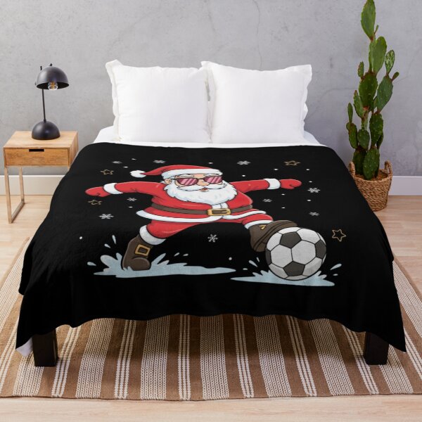 Item preview, Santa Playing Soccer Christmas T-Shirt designed and sold by TinaMDedrick.