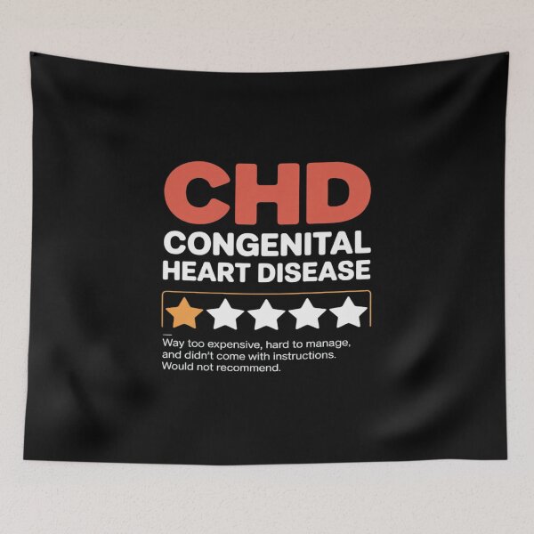 Item preview, Congenital Heart Disease Awareness Not Recommend CHD Warrior designed and sold by tabdejinti.