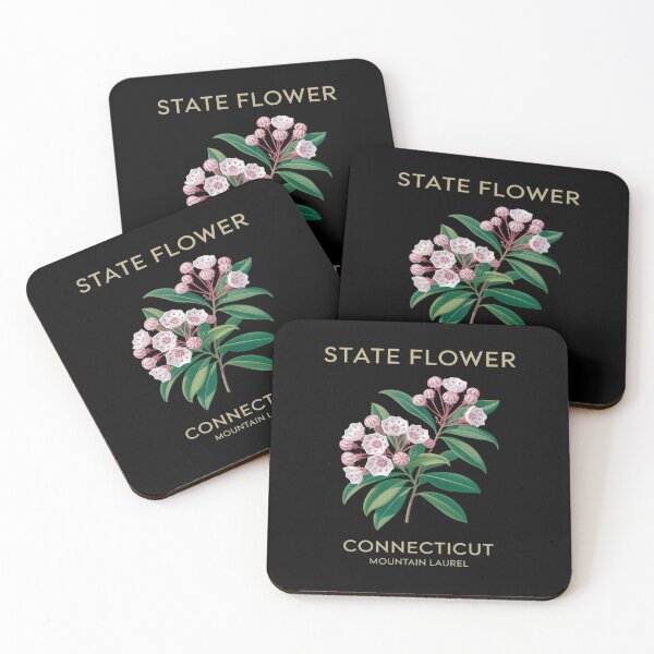 Item preview, Connecticut Territory Flower Kalmia Latifolia designed and sold by ticlitule.