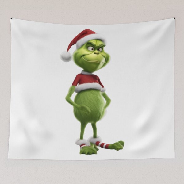 Item preview, Grinch Funny Christmas Santa Outfit Art – Festive Holiday Design designed and sold by Kasey Wolfe.