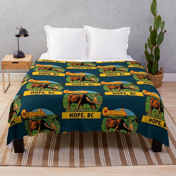 Item preview, Hope BC British Columbia Moose Vintage Travel Decal designed and sold by welchretsproxa.