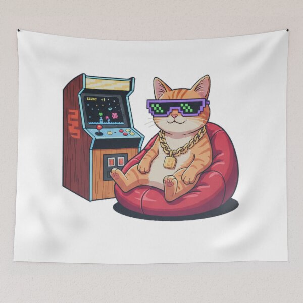 Item preview, Arcade Cat Boss designed and sold by MRMDesign90.