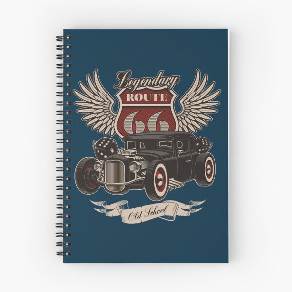 Item preview, Hot Rod RetroCar Rockabilly Route 66 Gift designed and sold by welchretsproxa.