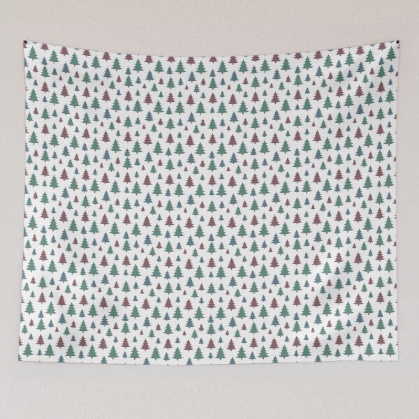 Item preview, Modern Christmas Tree Duvet Cover – Minimalist Holiday Bedding designed and sold by FestivityFinds.