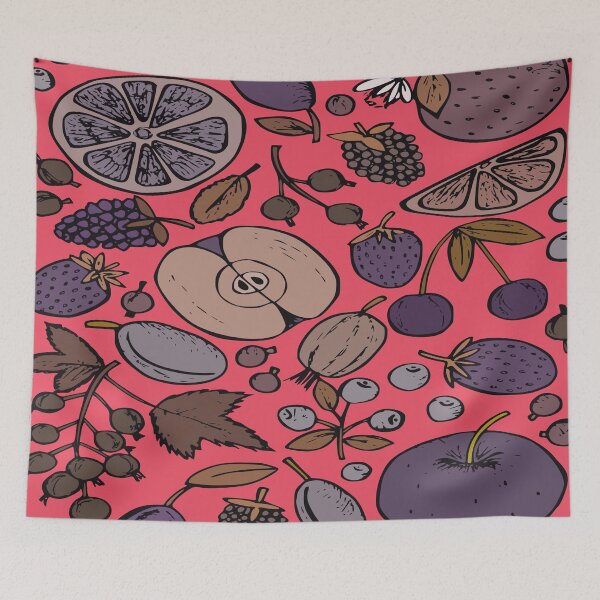Item preview, Abundante patrón de frutas mixtas simples designed and sold by shaang.
