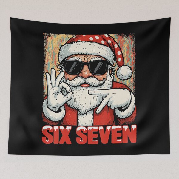 Item preview, Funny Six Seven Meme Christmas Cool Santa Saying 6 7 designed and sold by RosellaBalistre.