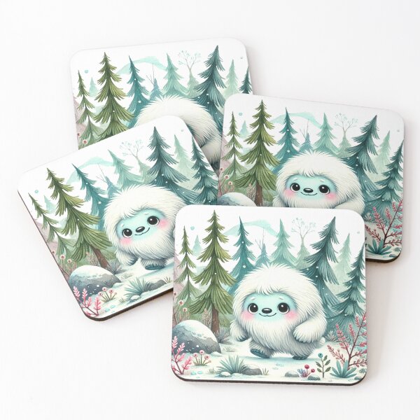 Item preview, Frosti the Gentle Yeti - Guardian of the Snowy Pines designed and sold by Dream Bloom Gallery.