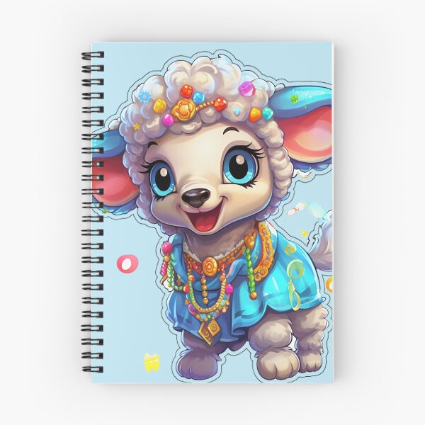 Item preview, Playful Joy: Silly Little Lamb Cartoon Sticker designed and sold by PaintbrushPlace.