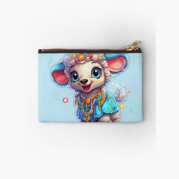 Item preview, Playful Joy: Silly Little Lamb Cartoon Sticker designed and sold by PaintbrushPlace.