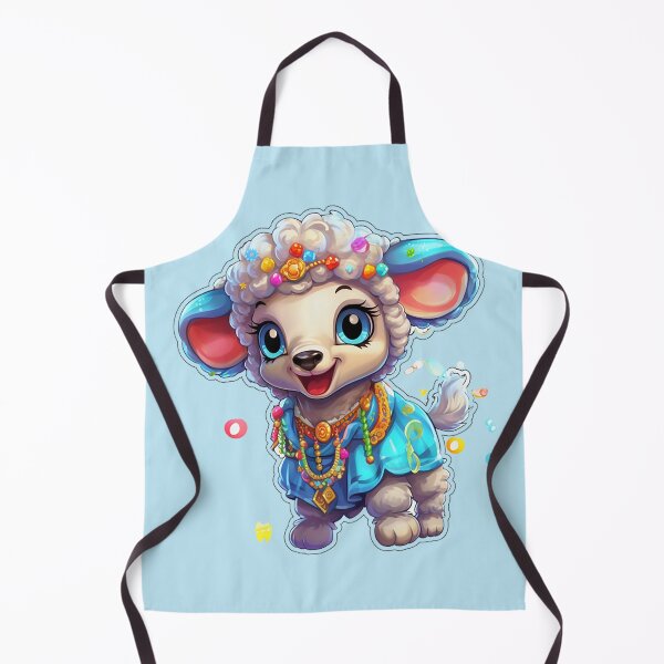 Item preview, Playful Joy: Silly Little Lamb Cartoon Sticker designed and sold by PaintbrushPlace.
