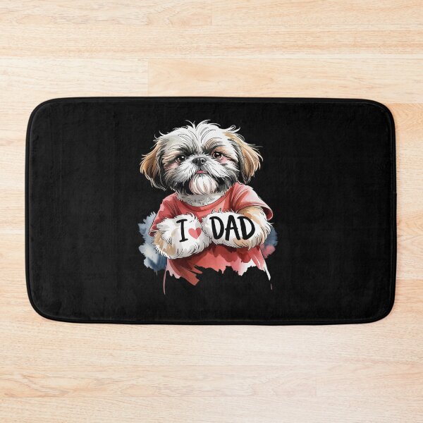 Item preview, I Love Dad Tattoo Shih Tzu Dad Funny Father's Day designed and sold by DrewLeuschke.