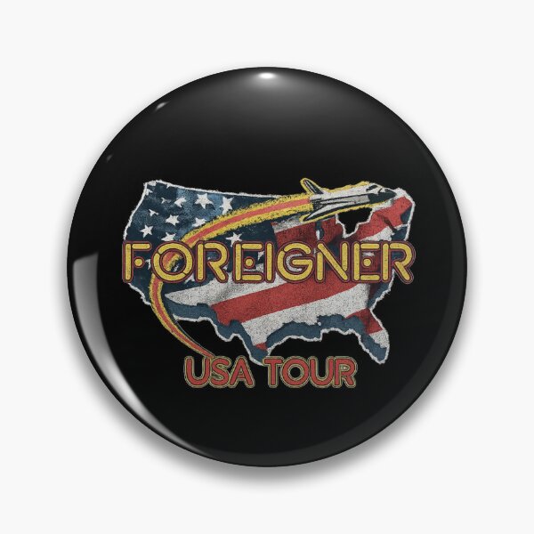 Item preview, Foreigner – USA Tour Map & Jet (Distressed) designed and sold by ketttitisandnon.