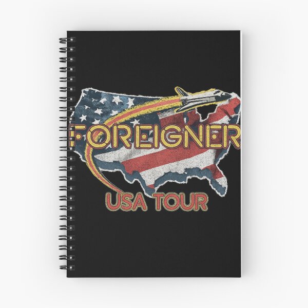Item preview, Foreigner – USA Tour Map & Jet (Distressed) designed and sold by ketttitisandnon.