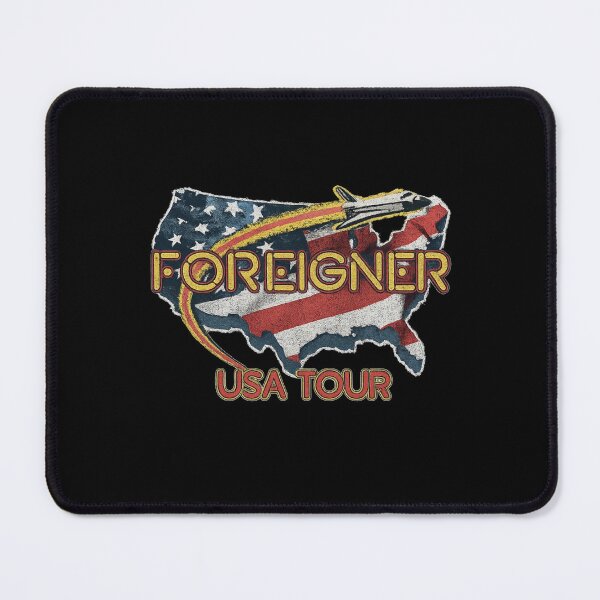 Item preview, Foreigner – USA Tour Map & Jet (Distressed) designed and sold by ketttitisandnon.