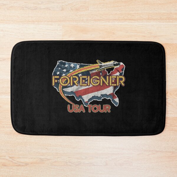 Item preview, Foreigner – USA Tour Map & Jet (Distressed) designed and sold by ketttitisandnon.