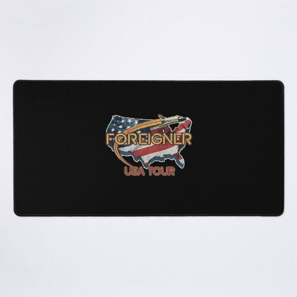 Item preview, Foreigner – USA Tour Map & Jet (Distressed) designed and sold by ketttitisandnon.