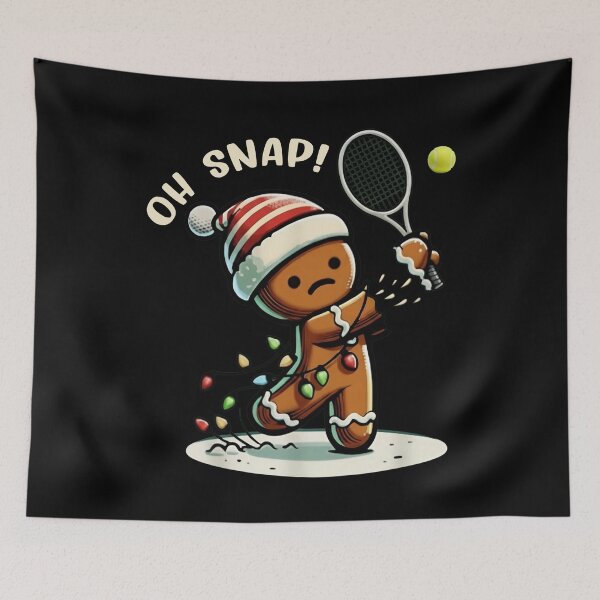 Item preview, Funny Gingerbread Tennis Christmas T-Shirt designed and sold by TinaMDedrick.