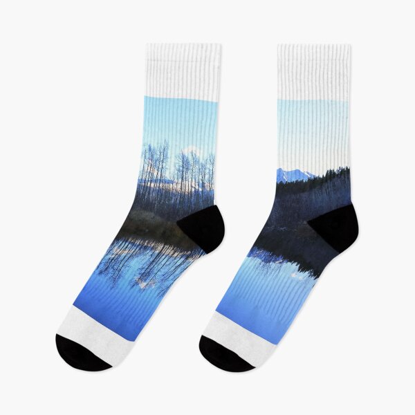 Item preview, Water reflections on Mt Elbert East Ridge trail designed and sold by zumi.
