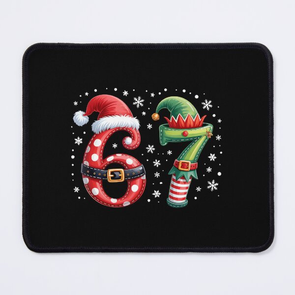 Item preview, Funny Six Seven 6 7 Meme Christmas Humor Santa Elf Number designed and sold by RosellaBalistre.