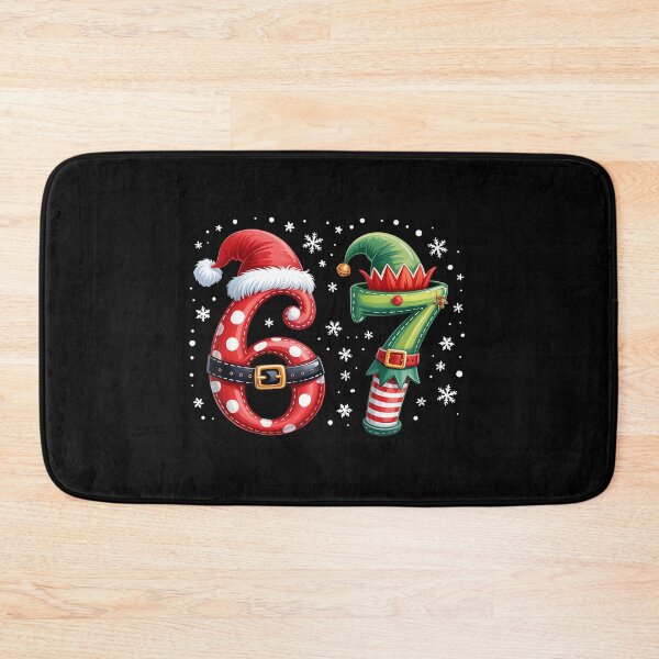 Item preview, Funny Six Seven 6 7 Meme Christmas Humor Santa Elf Number  designed and sold by RosellaBalistre.