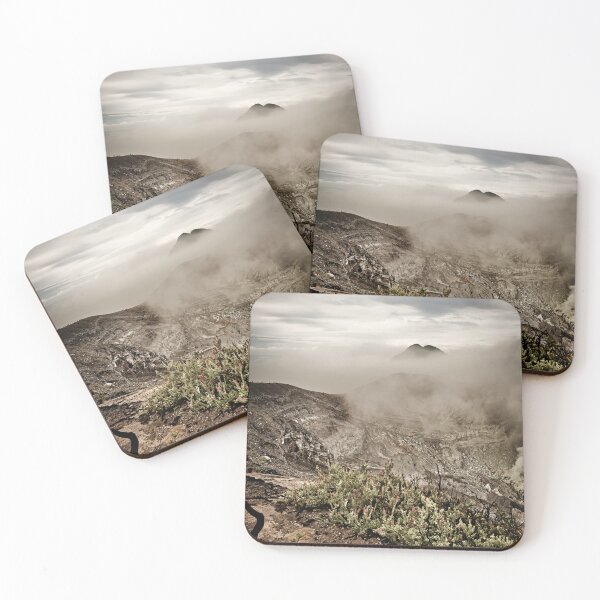 Item preview, Volcanic mists and a mineral crater in the early morning designed and sold by franck380.