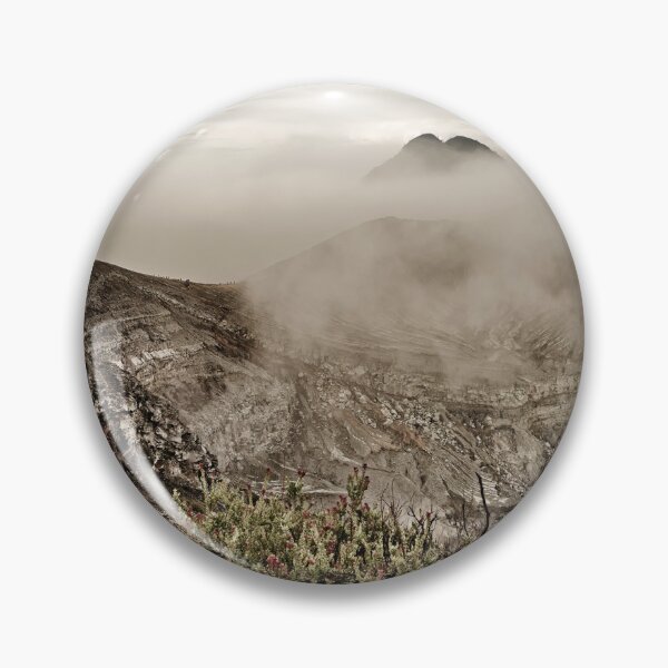 Item preview, Volcanic mists and a mineral crater in the early morning designed and sold by franck380.
