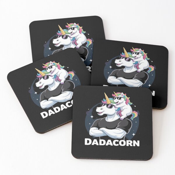 Item preview, Dadacorn - Unicorn Dad and Baby Christmas Papa Father's Day designed and sold by MinaReinger.