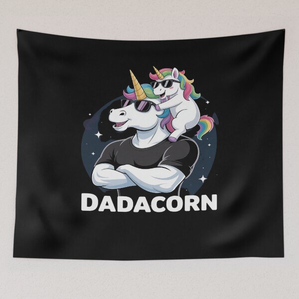 Item preview, Dadacorn - Unicorn Dad and Baby Christmas Papa Father's Day designed and sold by MinaReinger.