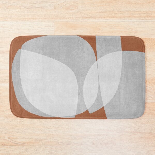 Item preview, Overlapping Organic Shapes 02 Brick Red designed and sold by FAROSSTUDIO.