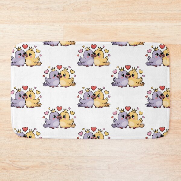 Item preview, Cute Bird Couple Kissing - Love Birds – Adorable Romantic Couple designed and sold by Taans-Creation.