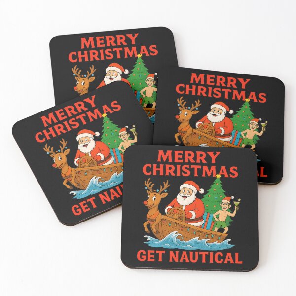 Item preview, Boating Santa Naughty Nautical  designed and sold by ChristinasMess.