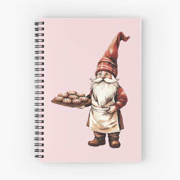 Item preview, Baking Christmas Gnome – Cozy Nordic Holiday Art by Anne Brooke Art designed and sold by Anne Brooke Art.