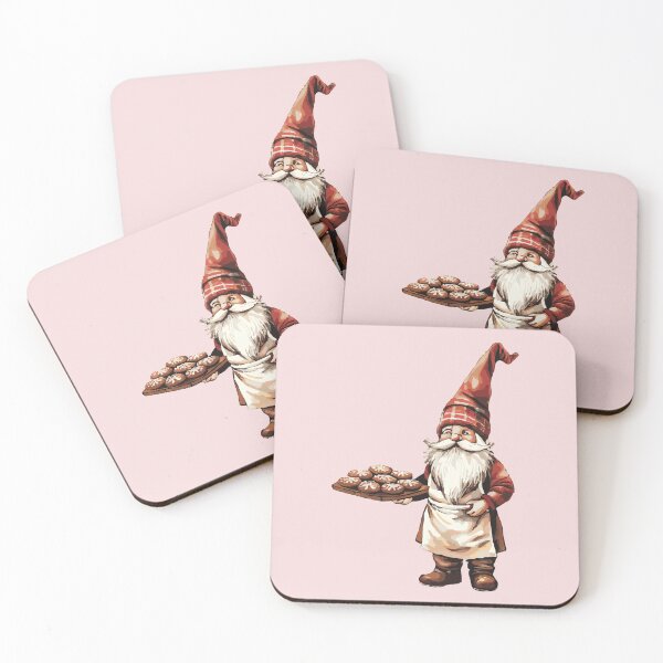 Item preview, Baking Christmas Gnome – Cozy Nordic Holiday Art by Anne Brooke Art designed and sold by Anne Brooke Art.