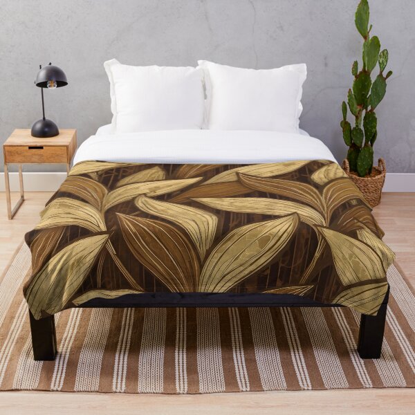 Item preview, Golden Art Deco Autumn Pattern – Elegant Geometric Fall Design designed and sold by Dino-Lune.