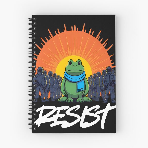 Artikelvorschau, Klassisches T-Shirt „Brave Frog Resist Protest“ entworfen und verkauft von nivadaofficiel2.