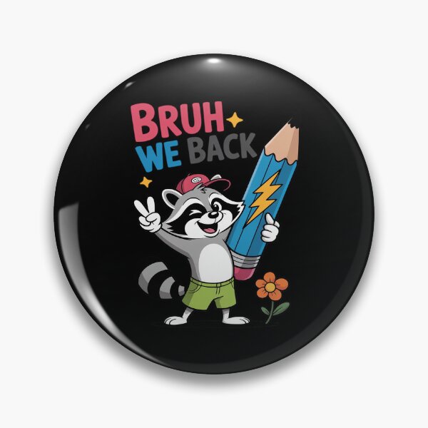 Item preview, Cool Raccoon Graphic for School,Cartoon Animal with Pencil designed and sold by August4Laughs25.