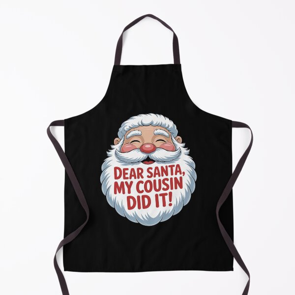 Aperçu de l'œuvre Cher Père Noël, c'est mon frère qui l'a fait ! Pyjamas de Noël pour les cousins créée et vendue par Belkisallen.