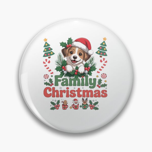 Item preview, Cute Christmas Dog Wearing Santa Hat Holiday Puppy designed and sold by Brettgison.