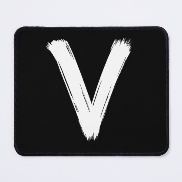 Item preview, Brush Stroke Letter V – Minimalist Monogram Typography designed and sold by Lazy Planet.