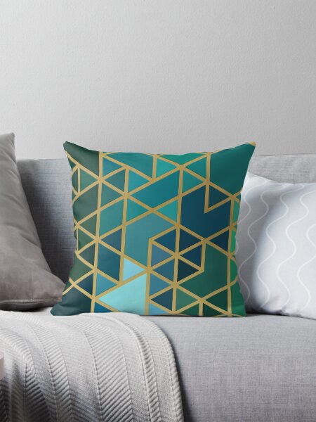 Artikel-Vorschau von Gold-, Grün- und Blau-geometrisches Muster, designt und verkauft von RecoveryGift.