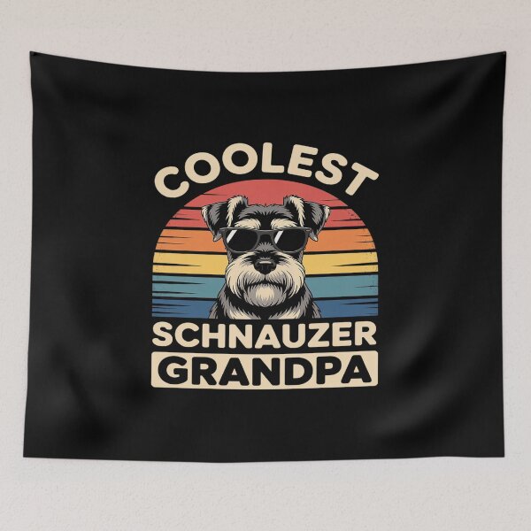Artikelvorschau, Coolest Schnauzer Grandpa Dog Lover Xmas entworfen und verkauft von Idarmotar.