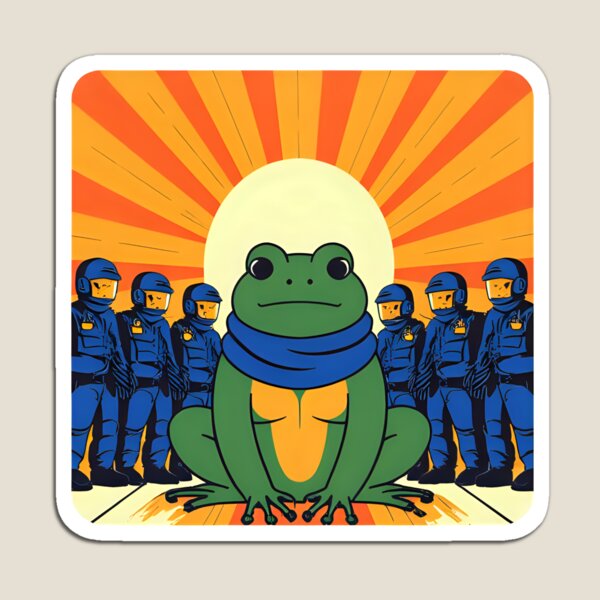 Item preview, Brave Frog Resist Protest classic tee designed and sold by nivadaofficiel2.