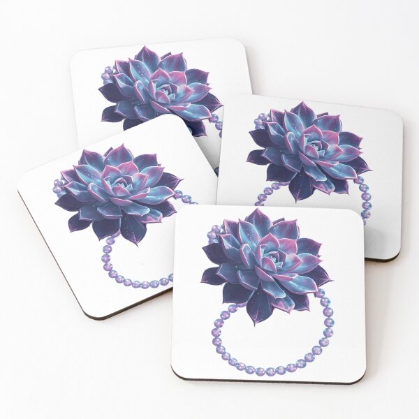 Item preview, Echeveria & String of Pearls, Vibrant Succulent Art designed and sold by Moodune.
