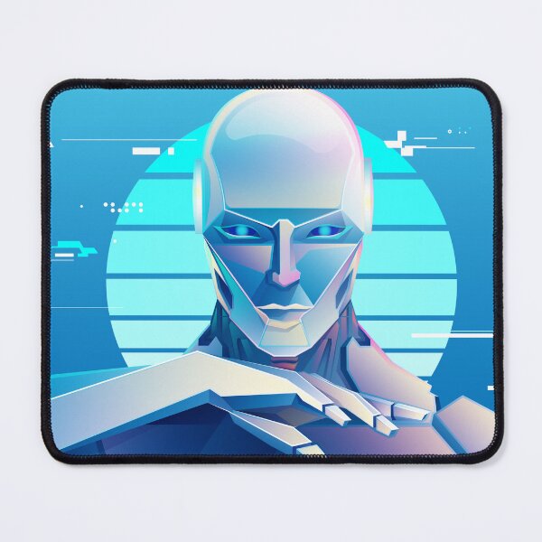 Item preview, concept of machine training or deep learning, character design of  artificial intelligence presented with cyberpunk style designed and sold by NiamLab.
