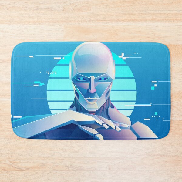 Item preview, concept of machine training or deep learning, character design of  artificial intelligence presented with cyberpunk style designed and sold by NiamLab.